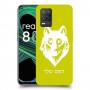 זאב כיסוי מגן קשיח בעיצוב אישי עם השם שלך ל Realme 8 5G יחידה אחת סקרין מובייל