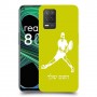שחקן טניס כיסוי מגן קשיח בעיצוב אישי עם השם שלך ל Realme 8 5G יחידה אחת סקרין מובייל