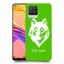 זאב כיסוי מגן קשיח בעיצוב אישי עם השם שלך ל Realme 8 Pro יחידה אחת סקרין מובייל