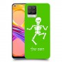שלד כיסוי מגן קשיח בעיצוב אישי עם השם שלך ל Realme 8 Pro יחידה אחת סקרין מובייל