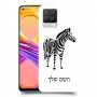 זברה כיסוי מגן קשיח בעיצוב אישי עם השם שלך ל Realme 8 Pro יחידה אחת סקרין מובייל