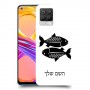 דגים כיסוי מגן קשיח בעיצוב אישי עם השם שלך ל Realme 8 Pro יחידה אחת סקרין מובייל