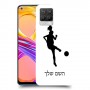 כדורגל - אישה כיסוי מגן קשיח בעיצוב אישי עם השם שלך ל Realme 8 Pro יחידה אחת סקרין מובייל