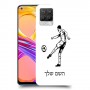 שחקן כדורגל כיסוי מגן קשיח בעיצוב אישי עם השם שלך ל Realme 8 Pro יחידה אחת סקרין מובייל