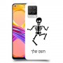 שלד כיסוי מגן קשיח בעיצוב אישי עם השם שלך ל Realme 8 Pro יחידה אחת סקרין מובייל