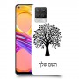 עץ כיסוי מגן קשיח בעיצוב אישי עם השם שלך ל Realme 8 Pro יחידה אחת סקרין מובייל