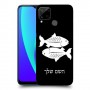 דגים כיסוי מגן קשיח בעיצוב אישי עם השם שלך ל Realme C15 יחידה אחת סקרין מובייל
