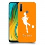 כדורגל - אישה כיסוי מגן קשיח בעיצוב אישי עם השם שלך ל Realme C3 יחידה אחת סקרין מובייל