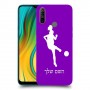 כדורגל - אישה כיסוי מגן קשיח בעיצוב אישי עם השם שלך ל Realme C3 יחידה אחת סקרין מובייל