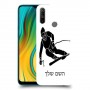 סקִי כיסוי מגן קשיח בעיצוב אישי עם השם שלך ל Realme C3 יחידה אחת סקרין מובייל