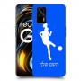 כדורגל - אישה כיסוי מגן קשיח בעיצוב אישי עם השם שלך ל Realme GT 5G יחידה אחת סקרין מובייל