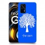 עץ כיסוי מגן קשיח בעיצוב אישי עם השם שלך ל Realme GT 5G יחידה אחת סקרין מובייל