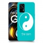 סמל יינג יאנג - סין כיסוי מגן קשיח בעיצוב אישי עם השם שלך ל Realme GT 5G יחידה אחת סקרין מובייל
