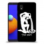 דלי כיסוי מגן קשיח בעיצוב אישי עם השם שלך ל Samsung Galaxy A01 Core יחידה אחת סקרין מובייל
