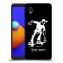 ילד סקייטבורד כיסוי מגן קשיח בעיצוב אישי עם השם שלך ל Samsung Galaxy A01 Core יחידה אחת סקרין מובייל
