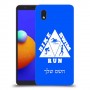 טריאתלון כיסוי מגן קשיח בעיצוב אישי עם השם שלך ל Samsung Galaxy A01 Core יחידה אחת סקרין מובייל