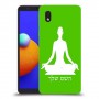 יוגה כיסוי מגן קשיח בעיצוב אישי עם השם שלך ל Samsung Galaxy A01 Core יחידה אחת סקרין מובייל