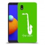 סקספון כיסוי מגן קשיח בעיצוב אישי עם השם שלך ל Samsung Galaxy A01 Core יחידה אחת סקרין מובייל