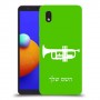חצוצרה כיסוי מגן קשיח בעיצוב אישי עם השם שלך ל Samsung Galaxy A01 Core יחידה אחת סקרין מובייל