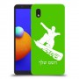 סנובורד כיסוי מגן קשיח בעיצוב אישי עם השם שלך ל Samsung Galaxy A01 Core יחידה אחת סקרין מובייל