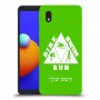 טריאתלון כיסוי מגן קשיח בעיצוב אישי עם השם שלך ל Samsung Galaxy A01 Core יחידה אחת סקרין מובייל