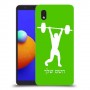 הרמת משקולות כיסוי מגן קשיח בעיצוב אישי עם השם שלך ל Samsung Galaxy A01 Core יחידה אחת סקרין מובייל