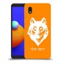 זאב כיסוי מגן קשיח בעיצוב אישי עם השם שלך ל Samsung Galaxy A01 Core יחידה אחת סקרין מובייל