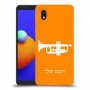 חצוצרה כיסוי מגן קשיח בעיצוב אישי עם השם שלך ל Samsung Galaxy A01 Core יחידה אחת סקרין מובייל