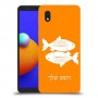 דגים כיסוי מגן קשיח בעיצוב אישי עם השם שלך ל Samsung Galaxy A01 Core יחידה אחת סקרין מובייל
