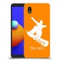 סנובורד כיסוי מגן קשיח בעיצוב אישי עם השם שלך ל Samsung Galaxy A01 Core יחידה אחת סקרין מובייל