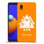 טריאתלון כיסוי מגן קשיח בעיצוב אישי עם השם שלך ל Samsung Galaxy A01 Core יחידה אחת סקרין מובייל