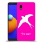 ציפור לבלוע כיסוי מגן קשיח בעיצוב אישי עם השם שלך ל Samsung Galaxy A01 Core יחידה אחת סקרין מובייל