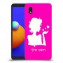 אישה אהבה כיסוי מגן קשיח בעיצוב אישי עם השם שלך ל Samsung Galaxy A01 Core יחידה אחת סקרין מובייל