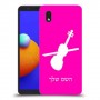 כינור כיסוי מגן קשיח בעיצוב אישי עם השם שלך ל Samsung Galaxy A01 Core יחידה אחת סקרין מובייל