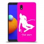 סקִי כיסוי מגן קשיח בעיצוב אישי עם השם שלך ל Samsung Galaxy A01 Core יחידה אחת סקרין מובייל