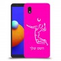 שחקן כדורעף כיסוי מגן קשיח בעיצוב אישי עם השם שלך ל Samsung Galaxy A01 Core יחידה אחת סקרין מובייל