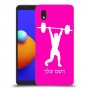 הרמת משקולות כיסוי מגן קשיח בעיצוב אישי עם השם שלך ל Samsung Galaxy A01 Core יחידה אחת סקרין מובייל