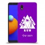 טריאתלון כיסוי מגן קשיח בעיצוב אישי עם השם שלך ל Samsung Galaxy A01 Core יחידה אחת סקרין מובייל