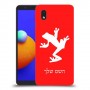 צפרדע טרופית כיסוי מגן קשיח בעיצוב אישי עם השם שלך ל Samsung Galaxy A01 Core יחידה אחת סקרין מובייל