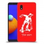 ילד סקייטבורד כיסוי מגן קשיח בעיצוב אישי עם השם שלך ל Samsung Galaxy A01 Core יחידה אחת סקרין מובייל