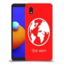 עולם כיסוי מגן קשיח בעיצוב אישי עם השם שלך ל Samsung Galaxy A01 Core יחידה אחת סקרין מובייל