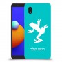 צפרדע טרופית כיסוי מגן קשיח בעיצוב אישי עם השם שלך ל Samsung Galaxy A01 Core יחידה אחת סקרין מובייל
