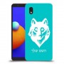 זאב כיסוי מגן קשיח בעיצוב אישי עם השם שלך ל Samsung Galaxy A01 Core יחידה אחת סקרין מובייל