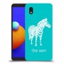 זברה כיסוי מגן קשיח בעיצוב אישי עם השם שלך ל Samsung Galaxy A01 Core יחידה אחת סקרין מובייל