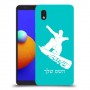 סנובורד כיסוי מגן קשיח בעיצוב אישי עם השם שלך ל Samsung Galaxy A01 Core יחידה אחת סקרין מובייל