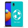 כדורגל - כדור כיסוי מגן קשיח בעיצוב אישי עם השם שלך ל Samsung Galaxy A01 Core יחידה אחת סקרין מובייל
