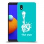 פסל החירות כיסוי מגן קשיח בעיצוב אישי עם השם שלך ל Samsung Galaxy A01 Core יחידה אחת סקרין מובייל