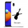 כינור כיסוי מגן קשיח בעיצוב אישי עם השם שלך ל Samsung Galaxy A01 Core יחידה אחת סקרין מובייל