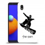 סנובורד כיסוי מגן קשיח בעיצוב אישי עם השם שלך ל Samsung Galaxy A01 Core יחידה אחת סקרין מובייל