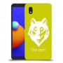 זאב כיסוי מגן קשיח בעיצוב אישי עם השם שלך ל Samsung Galaxy A01 Core יחידה אחת סקרין מובייל
